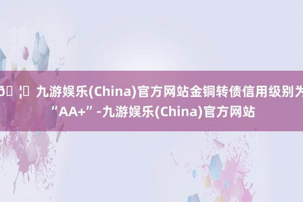 🦄九游娱乐(China)官方网站金铜转债信用级别为“AA+”-九游娱乐(China)官方网站