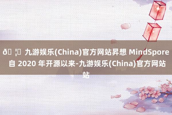 🦄九游娱乐(China)官方网站昇想 MindSpore 自 2020 年开源以来-九游娱乐(China)官方网站