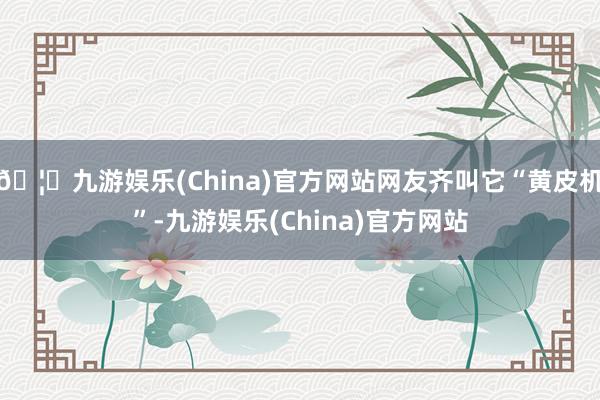 🦄九游娱乐(China)官方网站网友齐叫它“黄皮机”-九游娱乐(China)官方网站