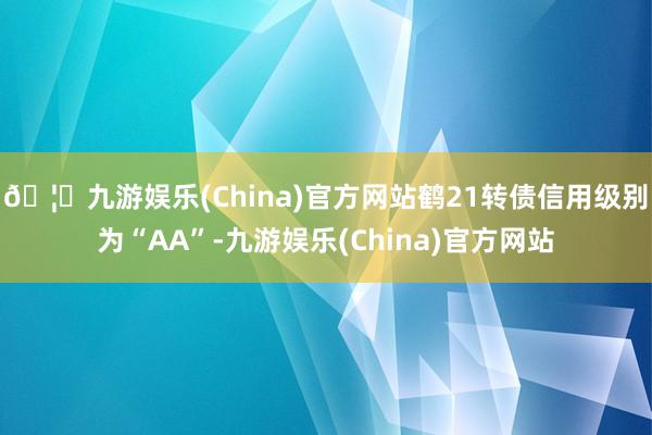 🦄九游娱乐(China)官方网站鹤21转债信用级别为“AA”-九游娱乐(China)官方网站