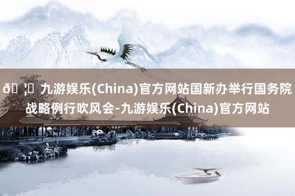 🦄九游娱乐(China)官方网站国新办举行国务院战略例行吹风会-九游娱乐(China)官方网站