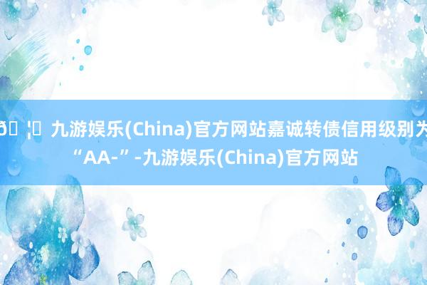 🦄九游娱乐(China)官方网站嘉诚转债信用级别为“AA-”-九游娱乐(China)官方网站
